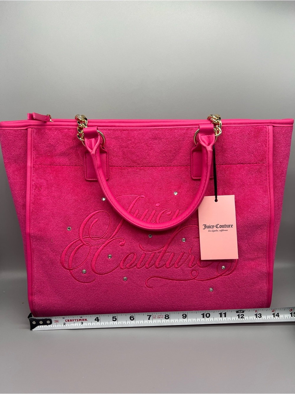 Juicy couture juicy beach couture tote purse - Picture 5 of 7